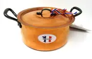 Baumalu Copperware 3 qt. 8" Copper Dutch Oven Casserole Pot w/ Lid France NEW