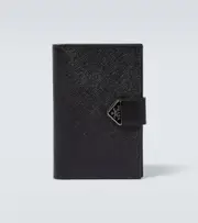 [Prada] Prada Saffiano leather billfold wallet One Size black