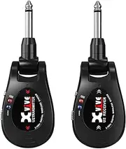 Xvive U2 Guitar Wireless System with Transmitter and Receiver for Electric Guitars, Amp, Bass, Violin (Black)