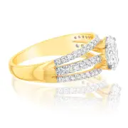 Luminesce Lab Grown 14ct Yellow Gold 1.5 Carat Diamond Solitaire Fancy Ring, M