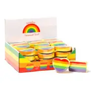 Compressed Travel Towel 1 Somewhere Rainbow Stripes Travel Towel Gift