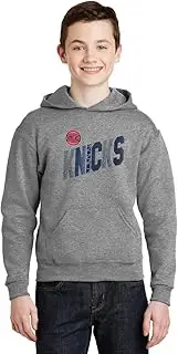 Outerstuff New York Knicks Youth Boys Size Playground Logo Heathered Pullover Fleece Hoodie