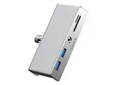 ORICO 6-Port Clamp-Mounted USB Hub Silver [ORICO-MH5PMM-10-SV-BP]