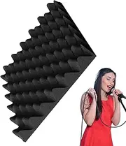 Sound Panels | Acoustic Foam Sound Absorbing Panels - High Density Soundproof Foam Noise Cancelling Wedge Adhesive Padding for Studio Recording Home Apartment