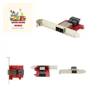 Mini-SAS Adapter - Dual SFF-8643 to SFF-8644 - with Full and Low-Profile Brac...