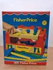 Vintage Fisher Price 1980s Tool Bench New Old Stock Superb Boxed