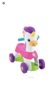 Fisher-Price Rollin' Tunes Unicorn with Music Phrases & Sounds Ride On Toy New
