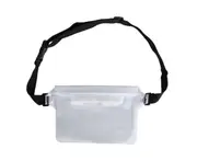 Drifting Swimming Bag Three-layer Sealed Waterproof Waistbag - WHITE