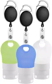 Portable Silicone Travel Bottles Set, Empty Hand Soap Bottles Refillable Contain