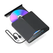 Plug-and-Play External CD DVD Drive PC Laptop Burner Reader Writer USB 3.0