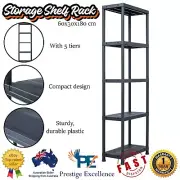 Shelf Rack 5 Tier Display Stand Shelving Unit Organizer Decor Plant Holder Black