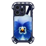 iPhone 16 Pro Ultra Bounce Case MagSafe Compatible Blue Pansy