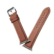 For Apple Watch Series 5 & 4 40mm / 3 & 2 & 1 38mm Environmental Protection Genuine Leather Strap Watchband(Brown)