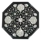 12" Side End Table Top Marble Pietra dura​ Handmade With wooden Stand