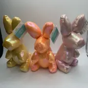 Way To Celebrate Easter Ballon Bunny Yellow Pink Orange Set Of 3!! New !