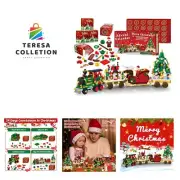 Advent Calendar 2024 Christmas Train Building Blocks Set, 24 Boxs Surprise Ch...