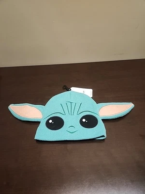 New Bioworld Grogu Baby Yoda Beanie Winter Hat Green Face Ears OSFM Star Wars