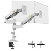 Dual Monitor Desk Mount Stand Full Motion Swivel Computer Monitor Arm Fits 2