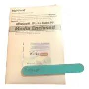 Microsoft Works Suite 99 w/ Certificate of Authenticity : NEW & Sealed
