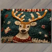POSTCARD Ugly Sweater Holiday Knit Closeup Festive Christmas Warm Cozy Contest