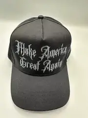 Official Make America Great Again Trump Cali Fame Black Gothic Snapback Hat Cap