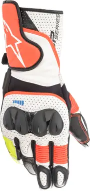 Alpinestars SP-2 V3, gloves , color: White/Neon-Red/Black , size: XXL