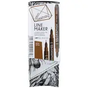 Derwent Graphik Line Maker Sepia 3 Pack