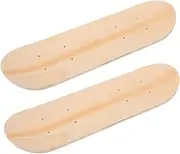 Kisangel 2pcs Blank Skateboard Decks for Wooden DIY Skateboard Drawing Boards for Art Projects Creative Expression Outdoor Fun Present for Young Artists