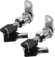 AKOOSY 1 Set Door Lock Mailbox Keyed Cam Lock Cabinet Lock with Key Toolbox Cam Lock with Keys Lock Replacement Kit File Cabinet Cam Lock Tool Cabinet Lock Toolbox Lock Zinc Alloy