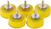 TOPPERFUN 5pcs Grinding Disc Small Sanding Disc Sanding Disc Plate for Woodworking Grinder Attachment Sandpaper Holder Portable Sanding Discs Convenient Sanding Discs Yellow Stainless Steel