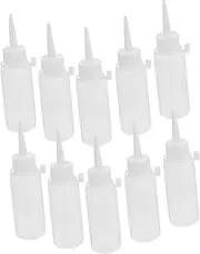 Veemoon 10pcs Squeeze Bottles for Precise Glue Application Ldpe Soft Plastic Applicator with Pointed Tip for Arts Crafts DIY Projects and More