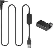 Raeisusp 5V DC 8.4V USB Cable ACK-E8 + DR-E8 LP-E8 LP E8 Dummy Battery DC Grip Kit for Canon EOS 550D 600D 650D 700D T2i T3i T4i T5i X4 X5 X6