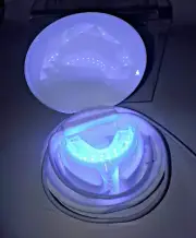 Professional LED light BRIGHTEST SMILE teeth whitening + PRO serum USA patent