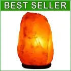 Dimmable Himalayan Crystal Rock Salt Lamp - Elegant Pink Glow Night Light
