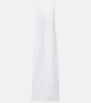[Khaite] Khaite Tulula silk poplin slip dress AU 10 white
