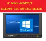 Lilliput 869GL-80NP/C/T 8" High Brightness Touch Screen VGA DVI HDMI Monitor