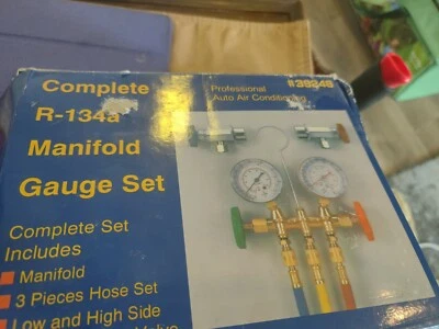 R134A HVAC A/C Refrigeration Kit AC Manifold Gauge Set