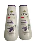 Dove Relaxing Body Wash Lavender Oil & Chamomile Cleanser, 20 oz Lot Of 2