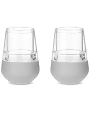 HOST Set of 2 Glass Freeze Wine Glasses