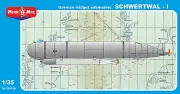 Mikro Mir 35-016 "Schwertwal-I", German Midget Submarine 1/35 scale