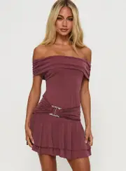 Primadonna Off The Shoulder Mini Dress Mauve