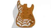 3D Printed Fender Stratocaster Guitar Body, Custom Design, Spiderweb Hardtail