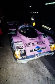 Hans Joachim Stuck Jr Bob Wollek Joest Racing Porsche 962 C makes - Old Photo