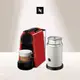 Nespresso 膠囊咖啡機 Essenza Mini紅+Aero3白色奶泡機