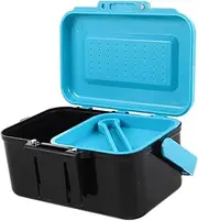 Box Portable Bait Box with Waist Clip Durable Fishing Bait Holder for Worms Red Worms Lightweight Tackle Storage for Fishing Accessories Versatile Multi Use Container