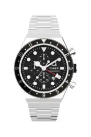 Timex Q Gents Three Time Zone Chronograph Watch TW2V69800