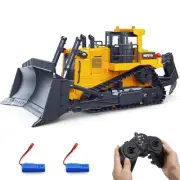 fisca Remote Control Bulldozer RC 1/16 Full Functional Construction Vehicle, ...