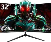 32 inch Curved Gaming Monitor 240Hz PC Screen Full HD 1080P, Frameless 1500R Cur