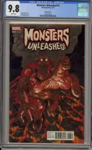 MONSTERS UNLEASHED #3 - CGC 9.8 - Q-HAYASHIDA VARIANT