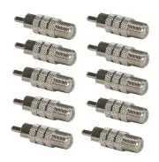 10x RCA Male Plug to F Female Coax Jack Adapter Connector Cable Coupler RG59 RG6